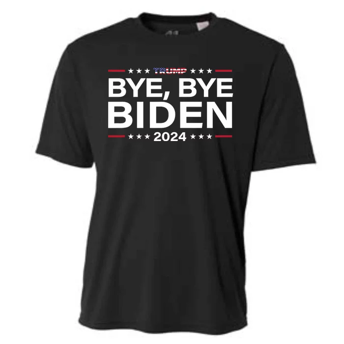 Trump 2024 Bye Bye Biden Dropped Out Election Funny Cooling Performance Crew T-Shirt