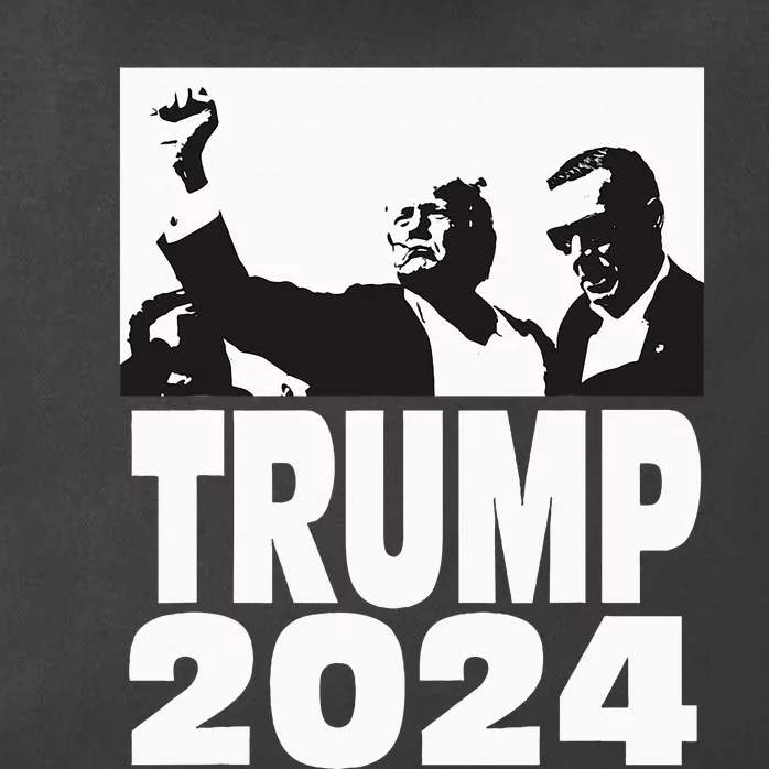 Trump 2024 Bulletproof Teflon Don Rally Shooting Fist Pump Zip Tote Bag