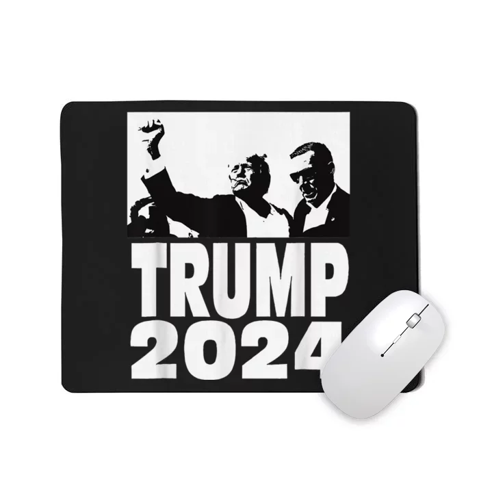 Trump 2024 Bulletproof Teflon Don Rally Shooting Fist Pump Mousepad