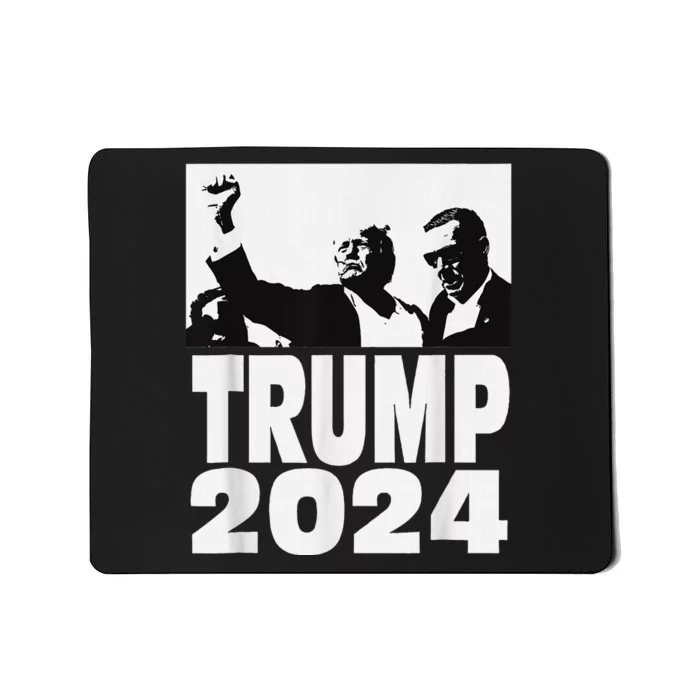 Trump 2024 Bulletproof Teflon Don Rally Shooting Fist Pump Mousepad