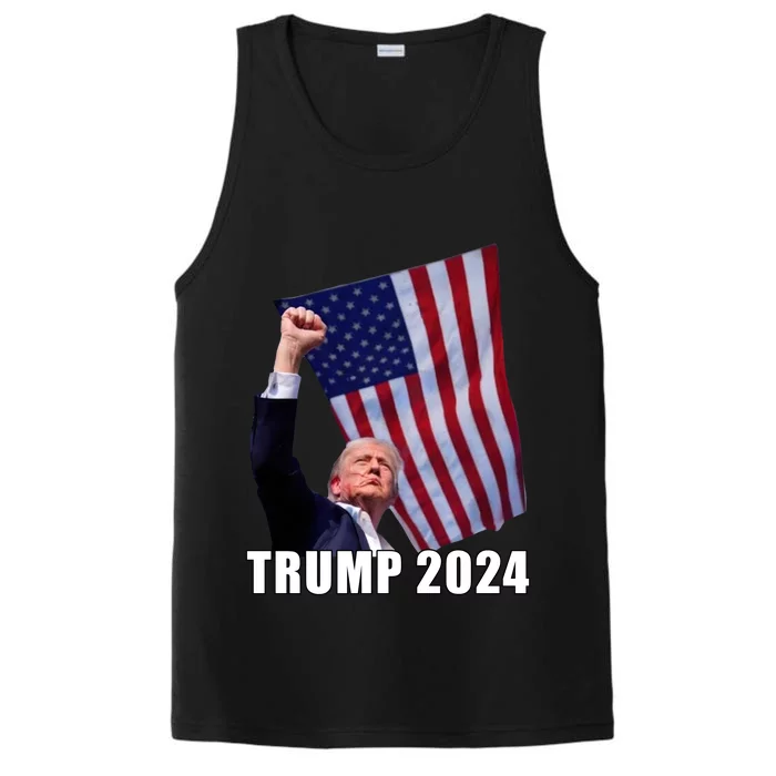 Trump 2024 Bullet Flag Fist Election Performance Tank