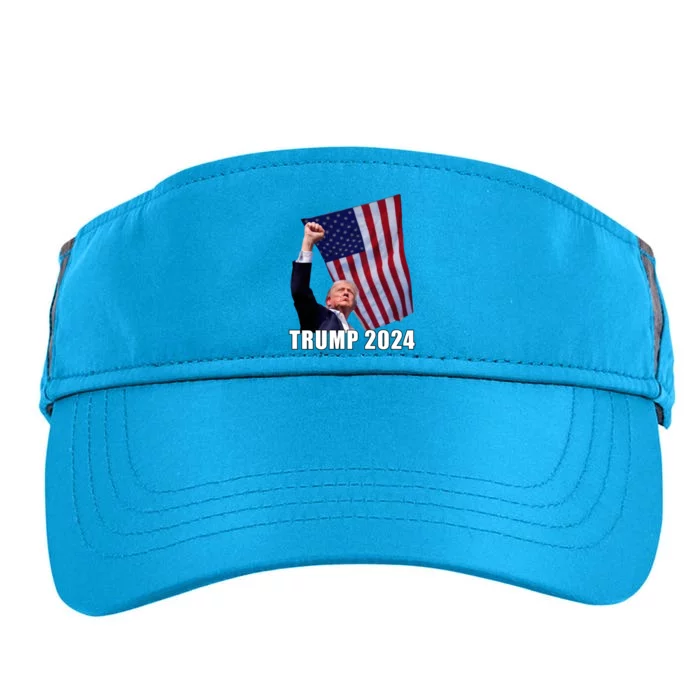 Trump 2024 Bullet Flag Fist Election Adult Drive Performance Visor