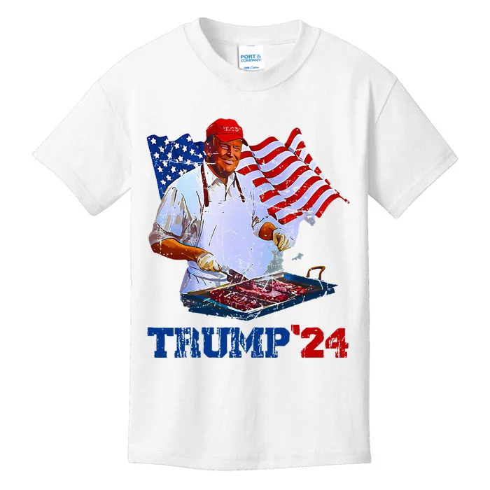 Trump 2024 Bbq The Art Of The Grill Kids T-Shirt