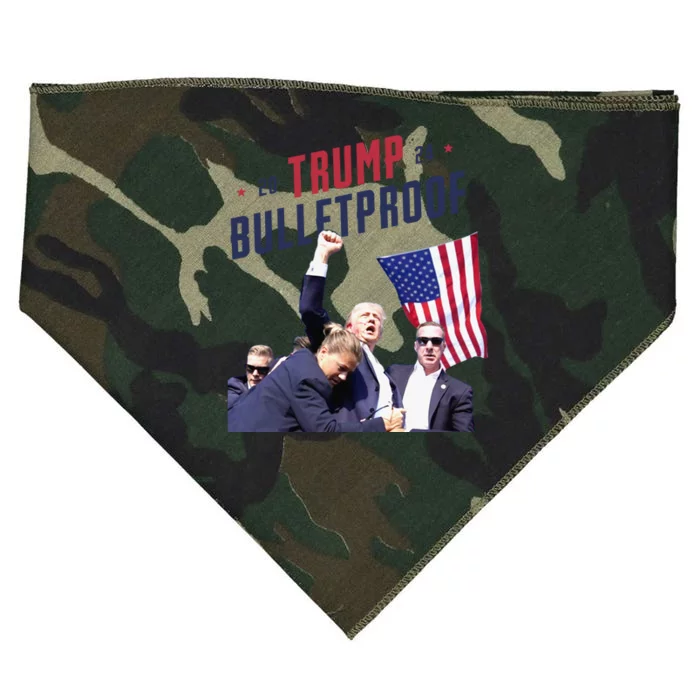 Trump 2024 Bulletproof Shooting Rally USA-Made Doggie Bandana