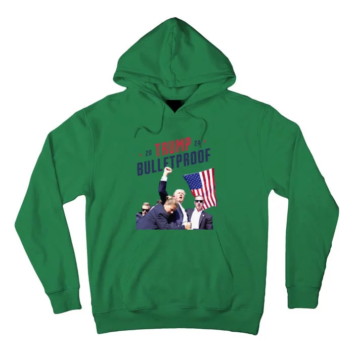 Trump 2024 Bulletproof Shooting Rally Tall Hoodie