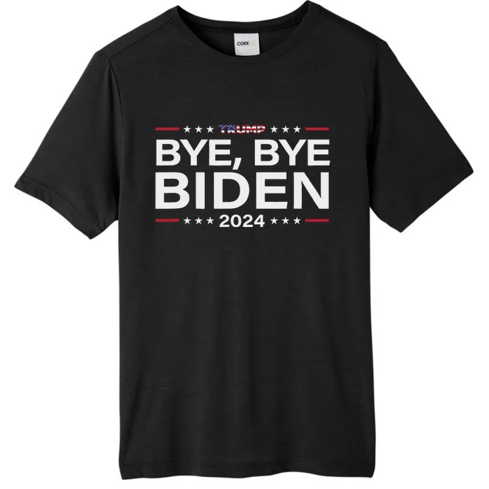 Trump 2024 Bye Bye Biden Dropped Out Election Funny ChromaSoft Performance T-Shirt