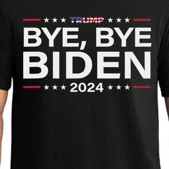 Trump 2024 Bye Bye Biden Dropped Out Election Funny Pajama Set