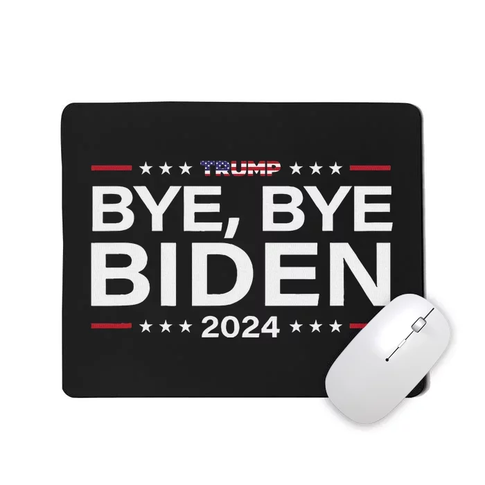 Trump 2024 Bye Bye Biden Dropped Out Election Funny Mousepad