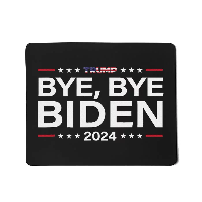 Trump 2024 Bye Bye Biden Dropped Out Election Funny Mousepad