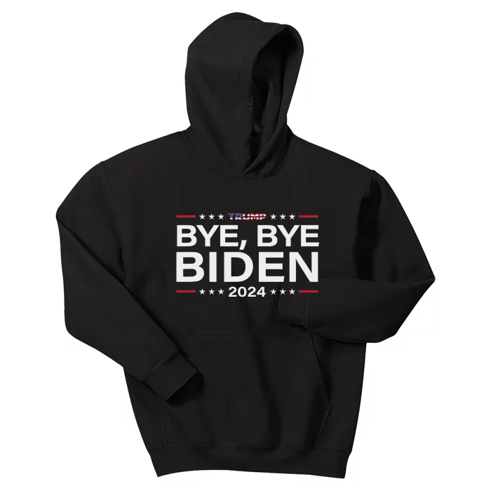 Trump 2024 Bye Bye Biden Dropped Out Election Funny Kids Hoodie