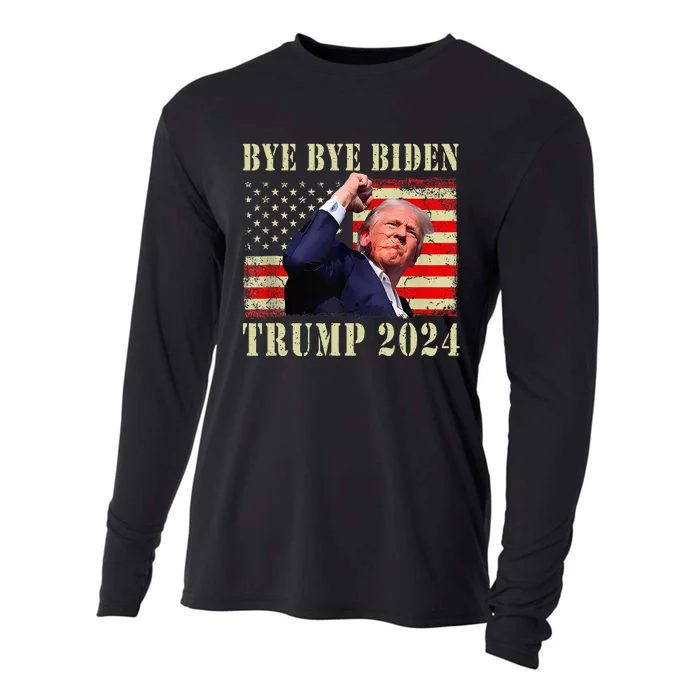 Trump 2024 Bye Bye Biden Dropped Out Election 2024 Cooling Performance Long Sleeve Crew