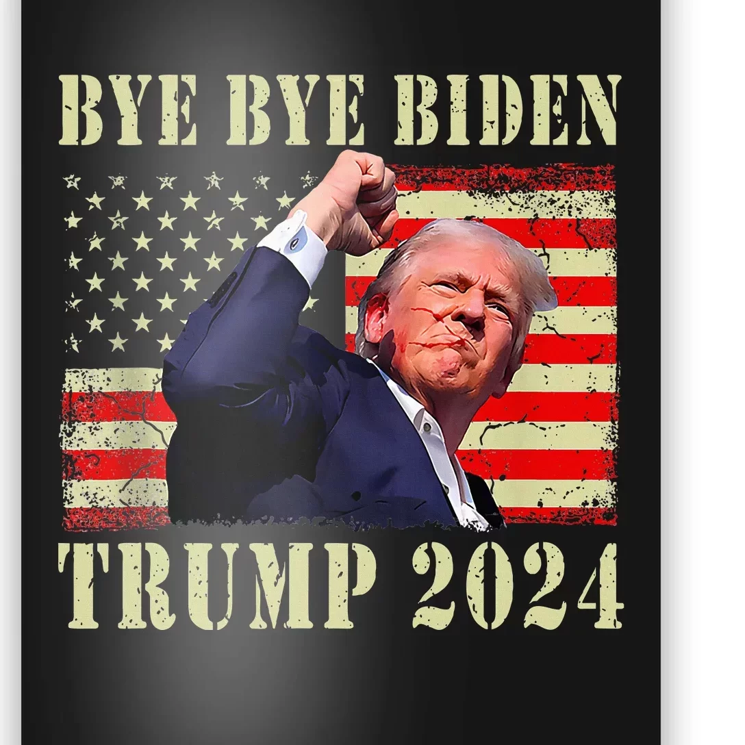 Trump 2024 Bye Bye Biden Dropped Out Election 2024 Poster