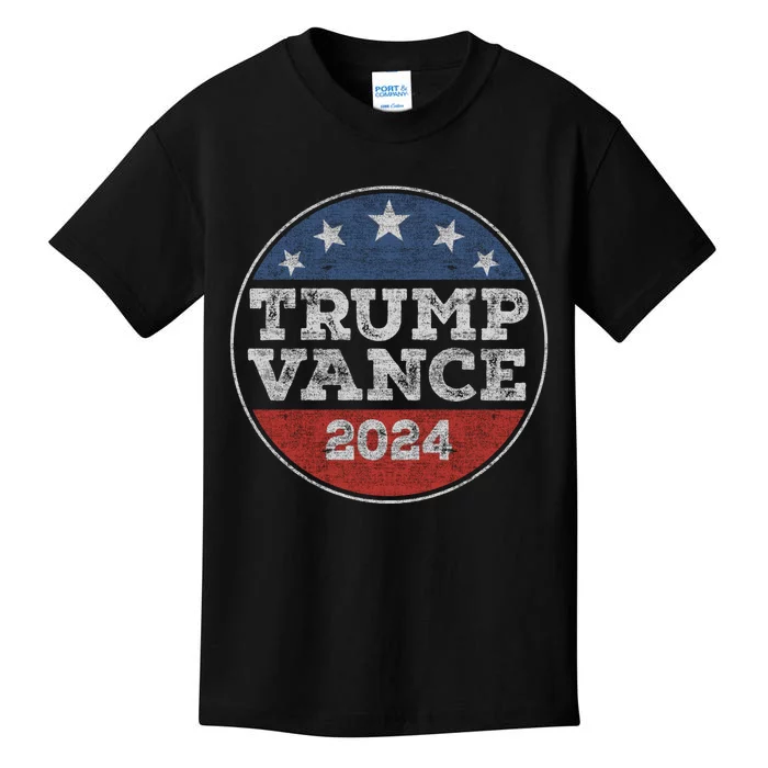 Trump 2024 Button Election For Republicans Trump Vance 2024 Kids T-Shirt