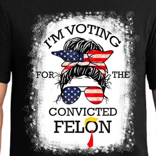 Trump 2024 Convicted Felon IM Voting Convicted Felon 2024 Pajama Set