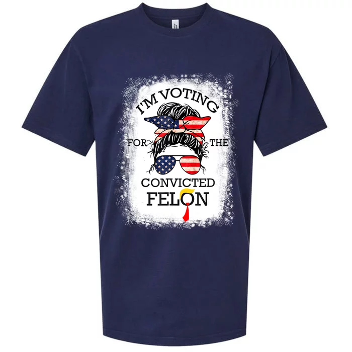 Trump 2024 Convicted Felon IM Voting Convicted Felon 2024 Sueded Cloud Jersey T-Shirt