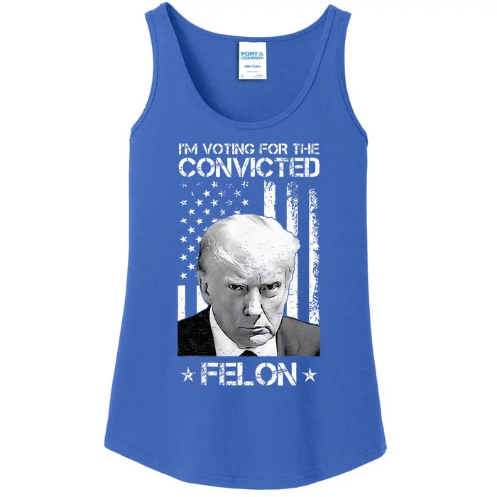 Trump 2024 Convicted Felon Ladies Essential Tank