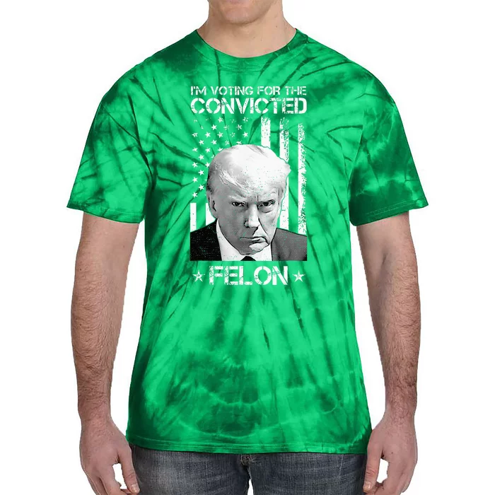 Trump 2024 Convicted Felon Tie-Dye T-Shirt