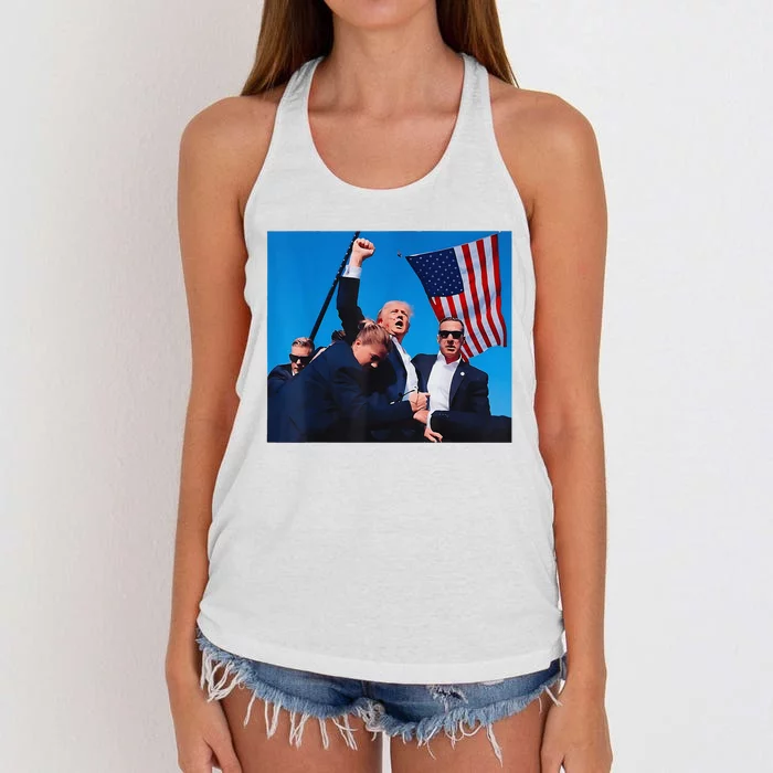 Trump 2024 Convicted Felon IM Voting Convicted Felon 2024 Women's Knotted Racerback Tank