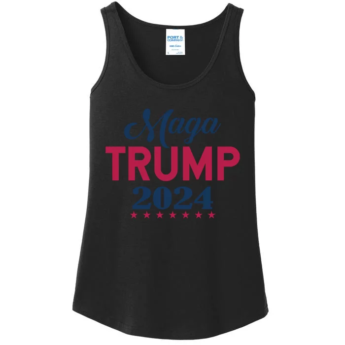 Trump 2024 Campaign Graphics Ladies Essential Tank