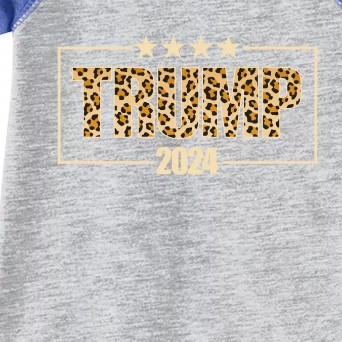 Trump 2024 Cheetah Gift Infant Baby Jersey Bodysuit