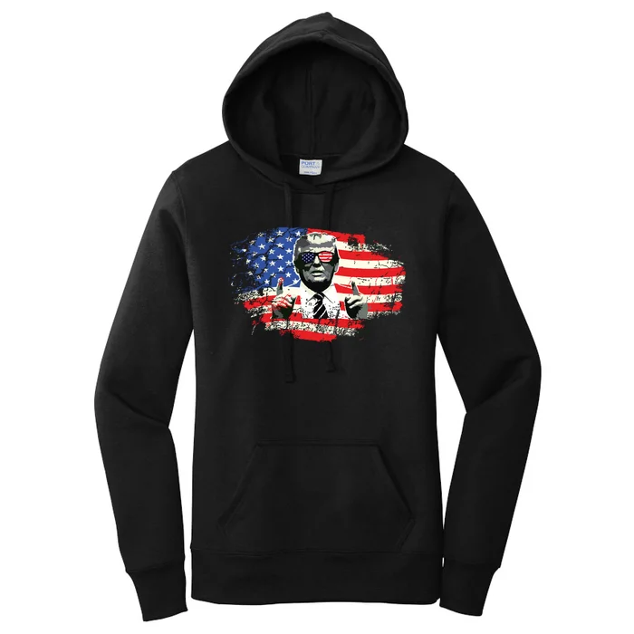 Trump 2024 Convicted Felon Im Voting Convicted Felon 2024 Women's Pullover Hoodie