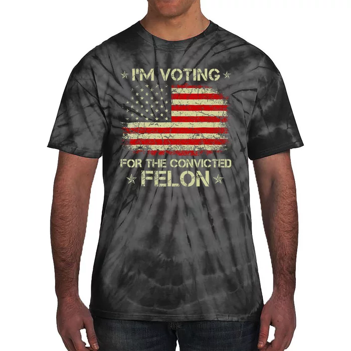 Trump 2024 Convicted Felon Tie-Dye T-Shirt