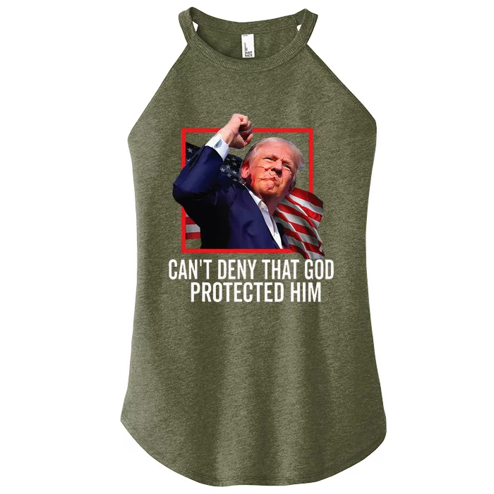 Trump 2024 CanT Deny That God Protected Him Women’s Perfect Tri Rocker Tank