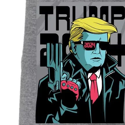 Trump 2024 Comic Cover Doggie 3-End Fleece Hoodie