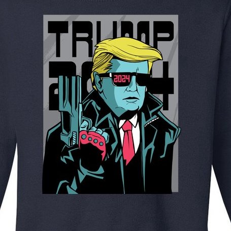 Trump 2024 Comic Cover Toddler Sweatshirt