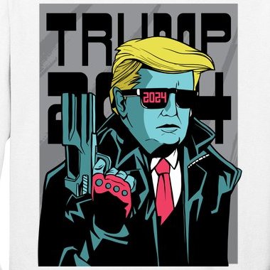 Trump 2024 Comic Cover Long Sleeve Shirt
