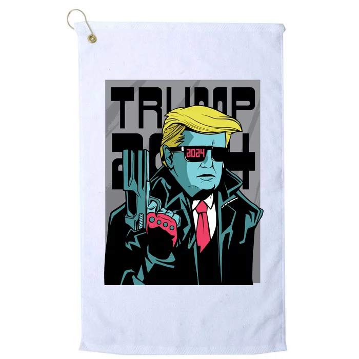 Trump 2024 Comic Cover Platinum Collection Golf Towel