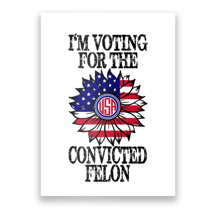 Trump 2024 Convicted Felon I Am Voting Convicted Felon 2024 Poster