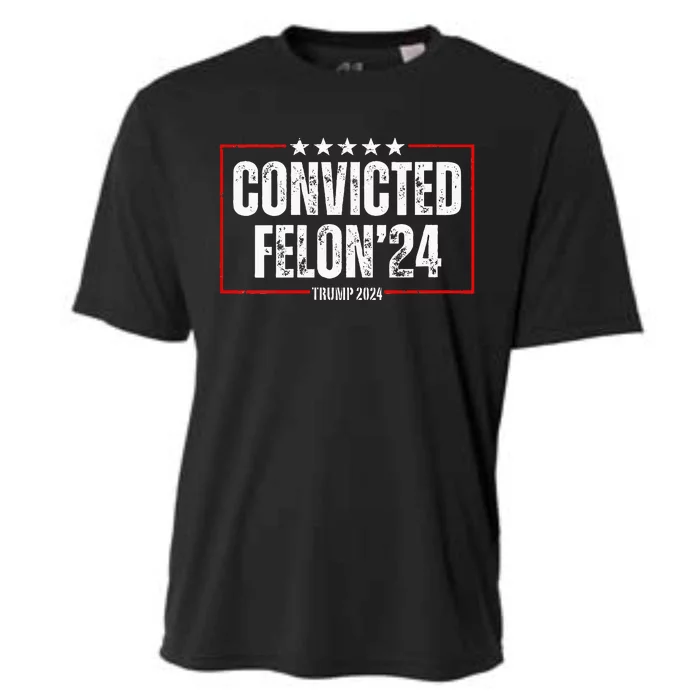 Trump 2024 Convicted Felon Cooling Performance Crew T-Shirt