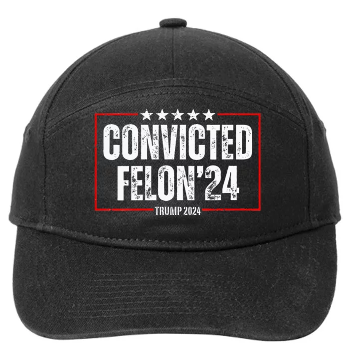 Trump 2024 Convicted Felon 7-Panel Snapback Hat