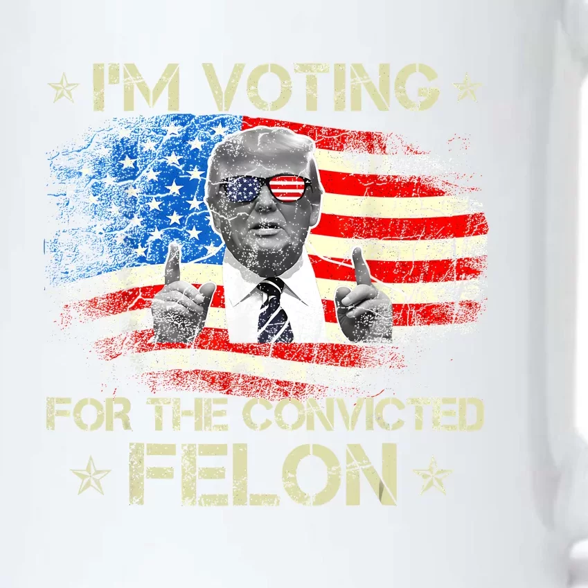 Trump 2024 Convicted Felon IM Voting Convicted Felon 2024 Black Color Changing Mug