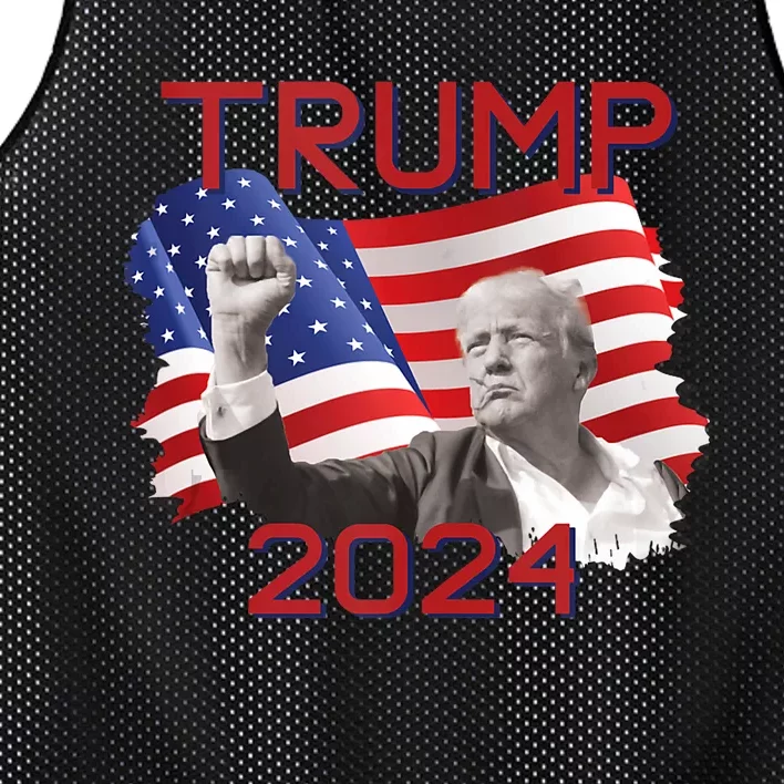 Trump 2024 Campaign Mesh Reversible Basketball Jersey Tank