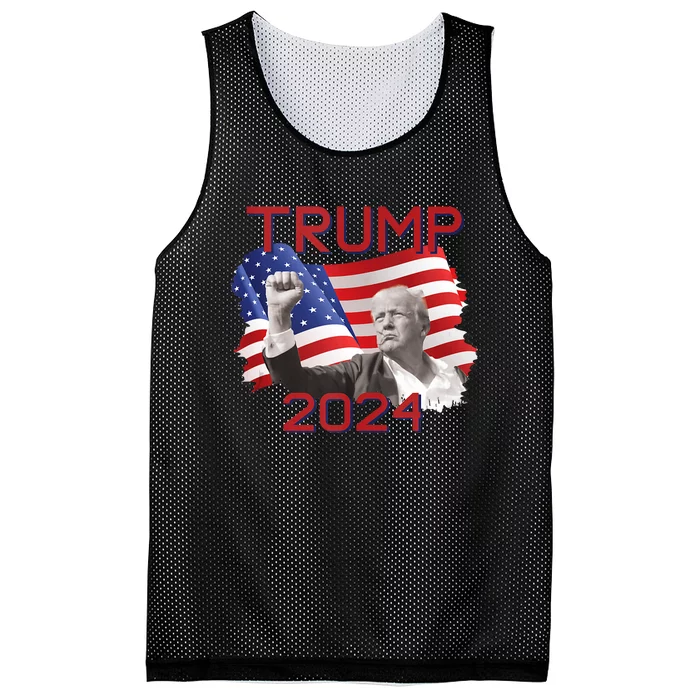 Trump 2024 Campaign Mesh Reversible Basketball Jersey Tank