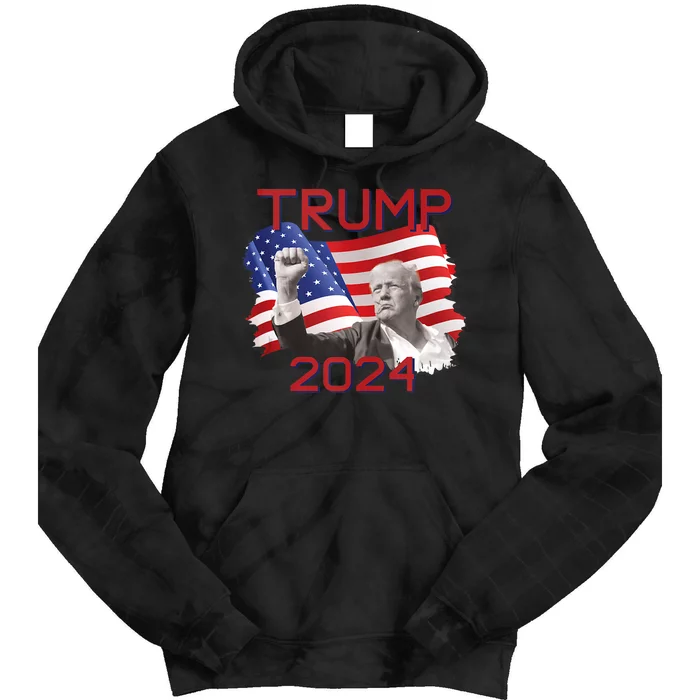 Trump 2024 Campaign Tie Dye Hoodie