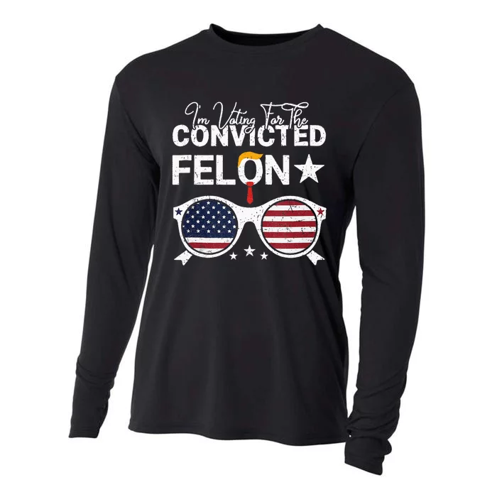 Trump 2024 Convicted Felon I Am Voting Convicted Felon 2024 Cooling Performance Long Sleeve Crew