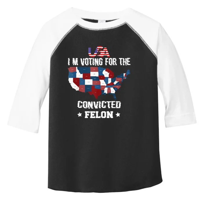 Trump 2024 Convicted Felon IM Voting Convicted Felon 2024. P Toddler Fine Jersey T-Shirt