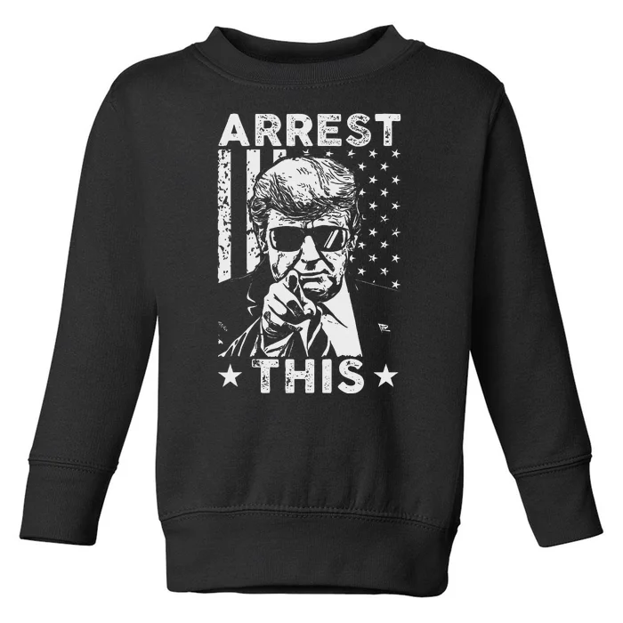 Trump 2024 Convicted Felon Humor For Supporters Toddler Sweatshirt