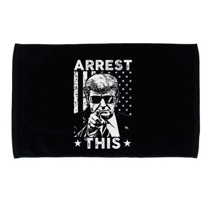 Trump 2024 Convicted Felon Humor For Supporters Microfiber Hand Towel