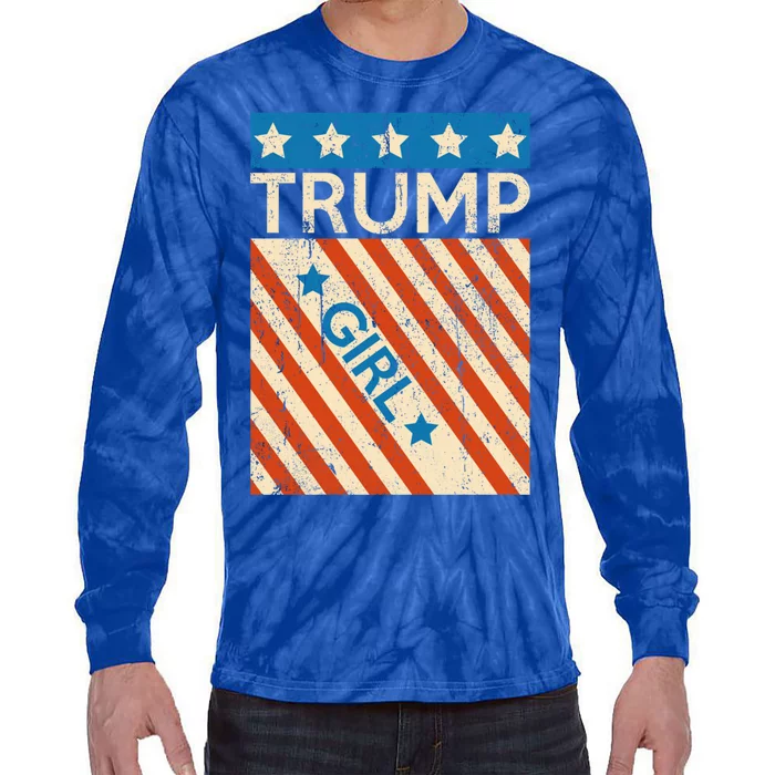 Trump 2024 Cute Gift Tie-Dye Long Sleeve Shirt