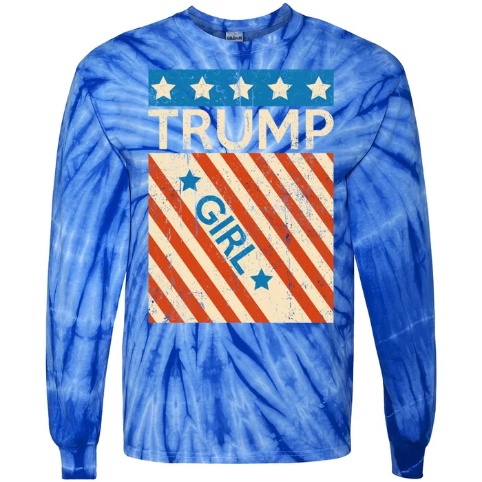 Trump 2024 Cute Gift Tie-Dye Long Sleeve Shirt