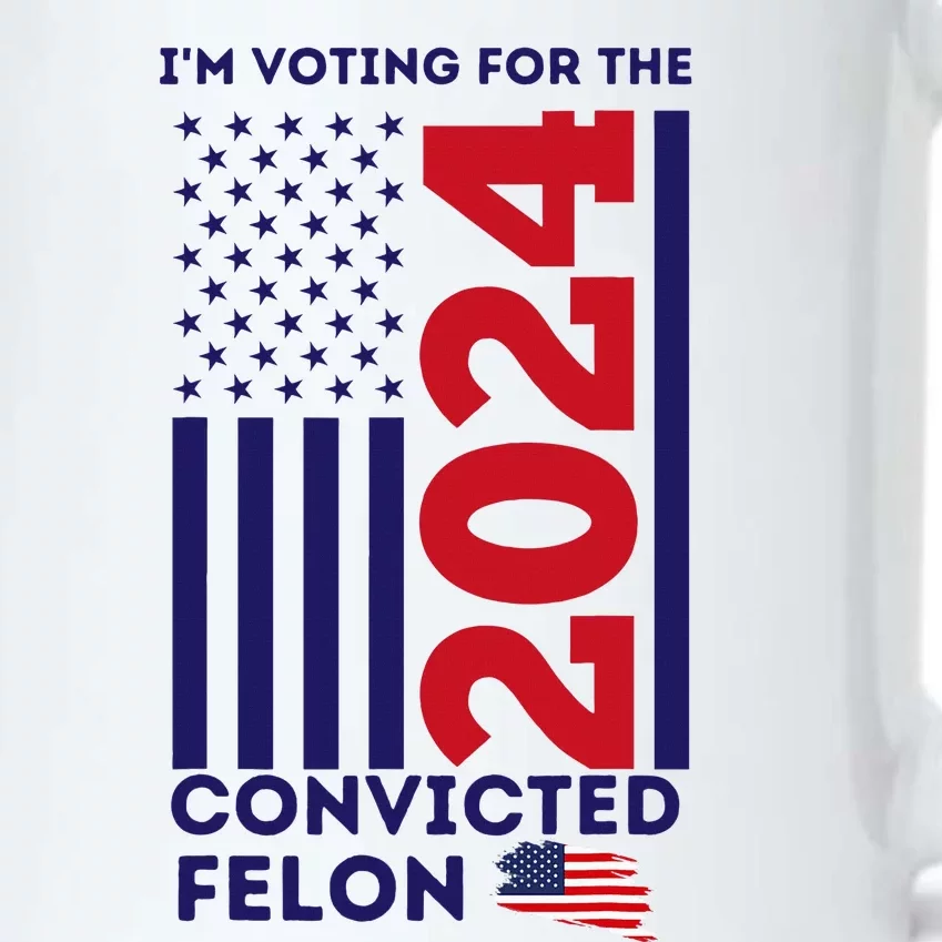 Trump 2024 Convicted Felon IM Voting Convicted Felon 2024 Black Color Changing Mug