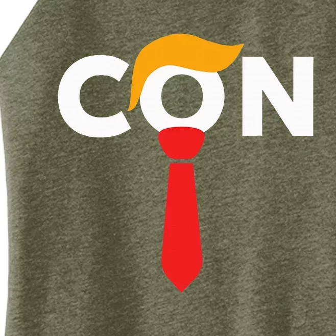 Trump 2024 Convicted Felon Don The Con Women’s Perfect Tri Rocker Tank