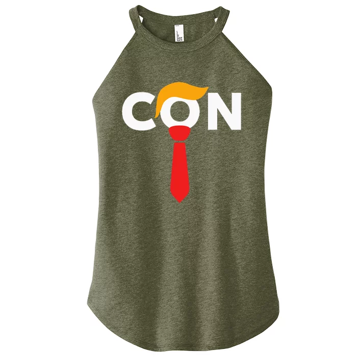 Trump 2024 Convicted Felon Don The Con Women’s Perfect Tri Rocker Tank