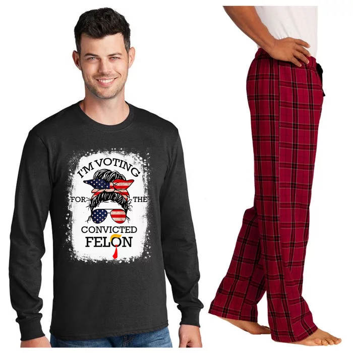 Trump 2024 Convicted Felon Long Sleeve Pajama Set