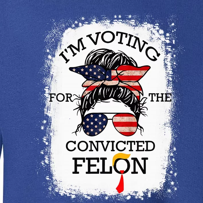 Trump 2024 Convicted Felon Toddler Sweatshirt