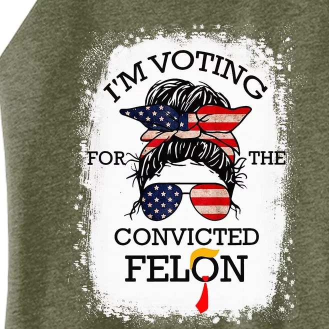 Trump 2024 Convicted Felon Women’s Perfect Tri Rocker Tank